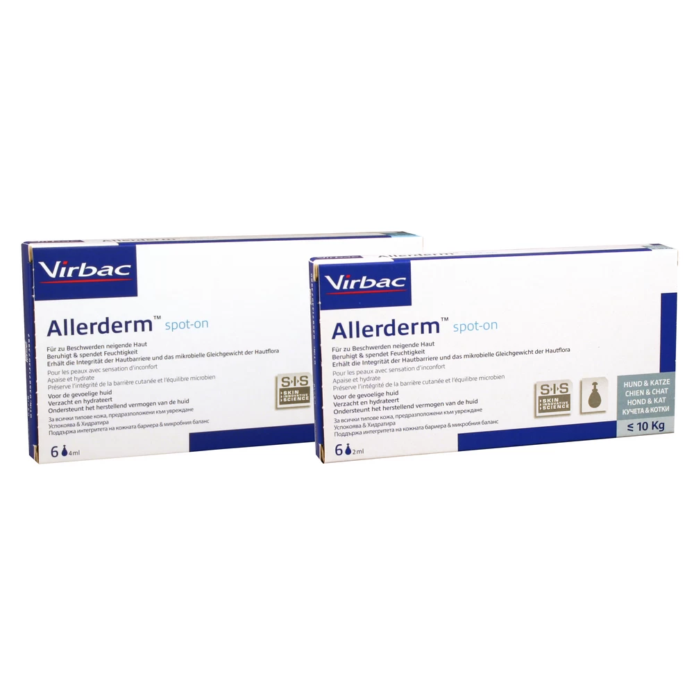 Virbac Allerderm Spot-on Hond (+ 10 Kg) - 6 X 4 Ml 3 Virbac Allerderm Spot-on Hond (+ 10 Kg) - 6 X 4 Ml