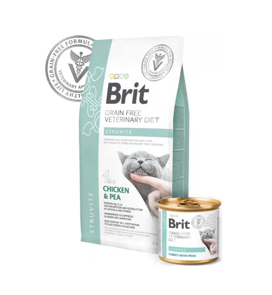 Brit Grain Free Veterinary Diet Struvite Blik - 6 X 200 Gram 4 Brit Grain Free Veterinary Diet Struvite Blik - 6 X 200 Gram - Afbeelding 2