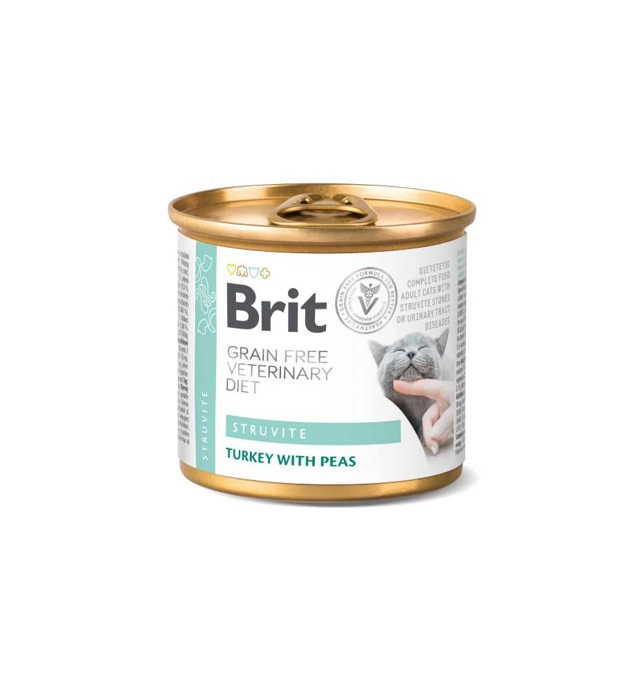 Brit Grain Free Veterinary Diet Struvite Blik - 6 X 200 Gram 3 Brit Grain Free Veterinary Diet Struvite Blik - 6 X 200 Gram