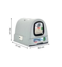 Beeztees Curver Kattenbak Grijs -HuisdierParadijs curver kattenbak grijs 2