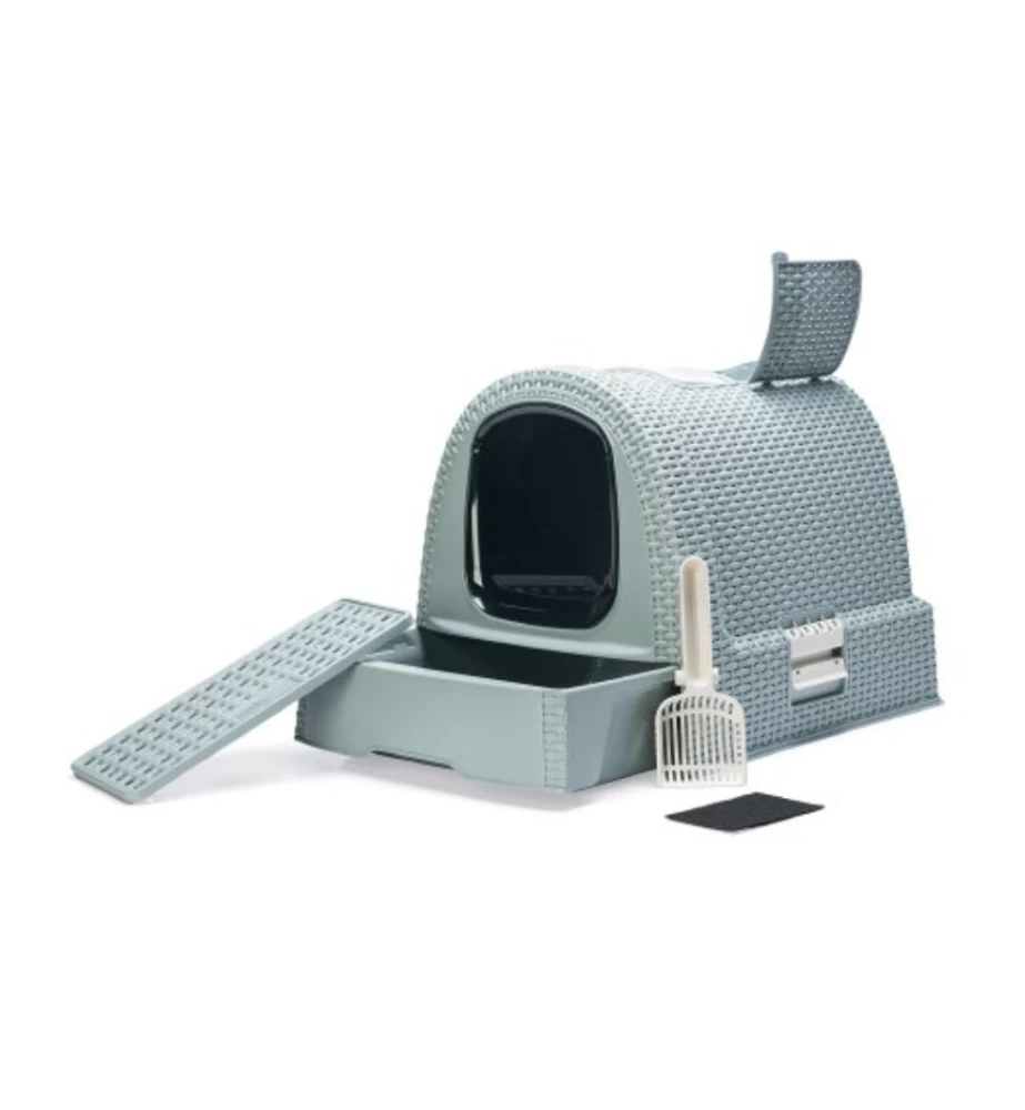 Beeztees Curver Kattenbak Lichtblauw 4 Beeztees Curver Kattenbak Lichtblauw - Afbeelding 2