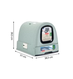 Beeztees Curver Kattenbak Lichtblauw 11 Beeztees Curver Kattenbak Lichtblauw -HuisdierParadijs curver kattenbak lichtblauw 4