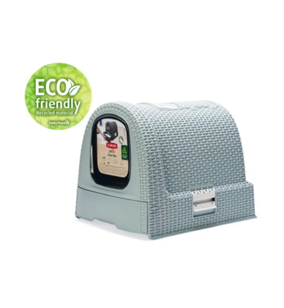 Beeztees Curver Kattenbak Lichtblauw 3 Beeztees Curver Kattenbak Lichtblauw