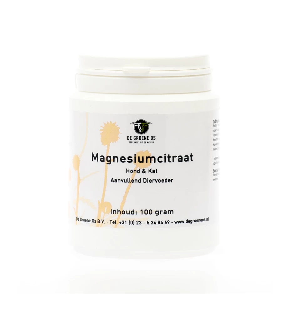 De Groene Os Magnesiumcitraat - 100 Gram 3 De Groene Os Magnesiumcitraat - 100 Gram