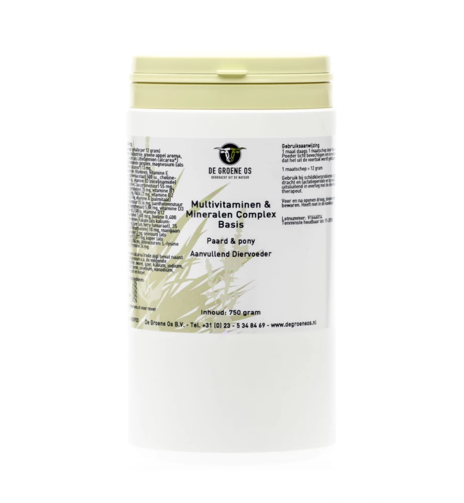 De Groene Os Multivitaminen & Mineralen Complex 3 De Groene Os Multivitaminen & Mineralen Complex