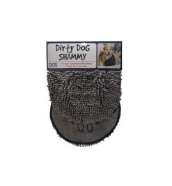 Beeztees Dirty Dog Handdoek Shammy Grijs -HuisdierParadijs dirty dog handdoek shammy grijs 2