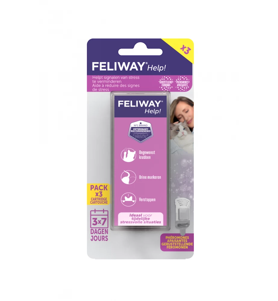 Feliway Help! Navulling Cartridge 3-Pack 3 Feliway Help! Navulling Cartridge 3-Pack
