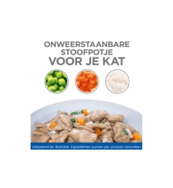 Hill's Science Plan Healthy Cuisine Kitten Stoofpotje Kip & Zeevis - 4 X 12 X 80 Gram -HuisdierParadijs hill s science plan healthy cuisine kitten stoofpotje kip zeevis 4 x 12 x 80 gram 2