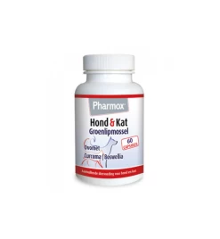 Pharmox Groenlipmossel Hond & Kat - 60 Capsules