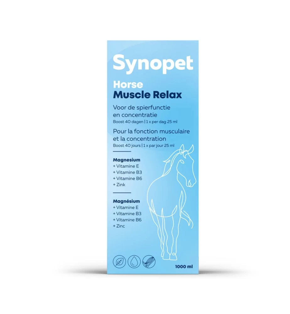 Synopet Horse Muscle Relax - 1000 Ml 5 Synopet Horse Muscle Relax - 1000 Ml - Afbeelding 3