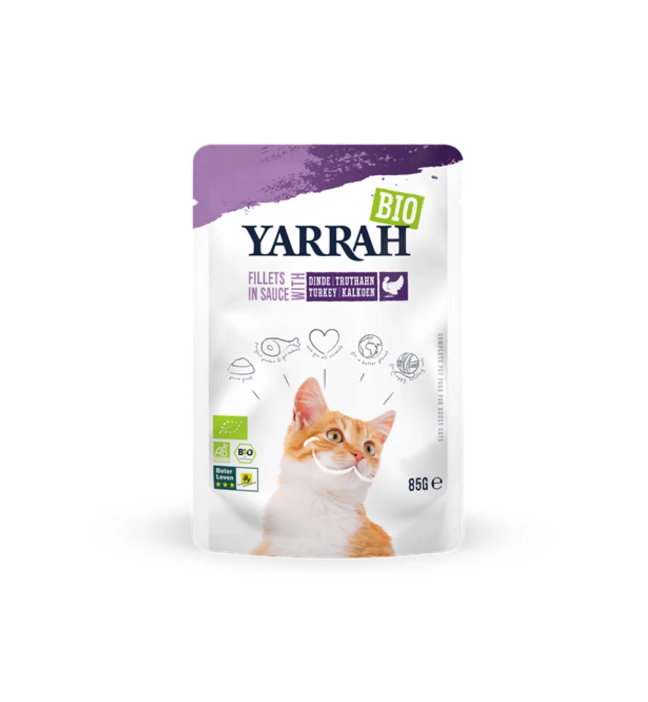 Yarrah Bilogische Filets Met Kalkoen In Saus - 14 X 85 Gram 3 Yarrah Bilogische Filets Met Kalkoen In Saus - 14 X 85 Gram