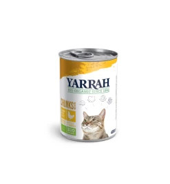 Yarrah Biologisch Kattenvoer Chunks Met Kip - 12 X 405 Gram