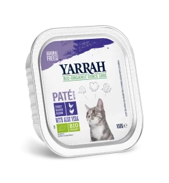 Yarrah Biologisch Kattenvoer Paté Met Kip & Kalkoen - 16 X 100 Gram