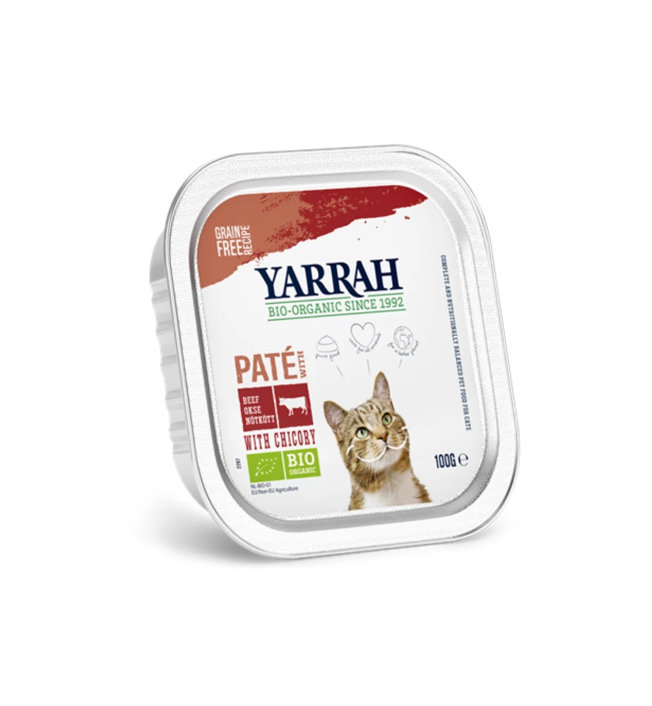 Yarrah Biologisch Kattenvoer Paté Met Rund & Kip - 16 X 100 Gram 3 Yarrah Biologisch Kattenvoer Paté Met Rund & Kip - 16 X 100 Gram